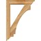 Ekena Millwork Imperial Traditional Rough Sawn Bracket w/ Offset Brace, Western Red Cedar, 6"W x 28"D x 40"H BKT0604X28X40IMP01RWR - alternate 2